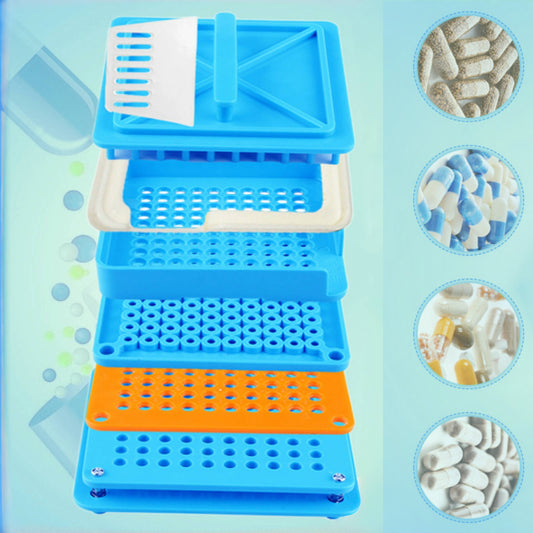 Special offer in the US - 100-capsule filler, suitable for 000# capsule shells, equipped with a cleaning brush, and comes with instructions for use.