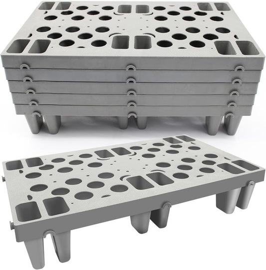 New. Plastic pallets are suitable for use in warehouses, basements, and balconies to prevent items from becoming damp.