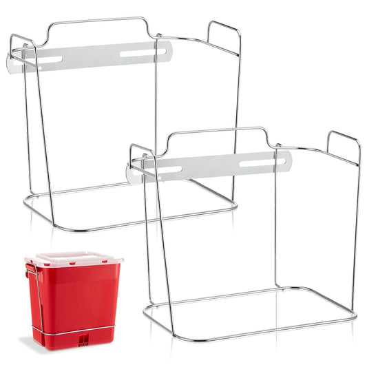 Wall Cart Sharps Bracket for 2 Gallon, Silver