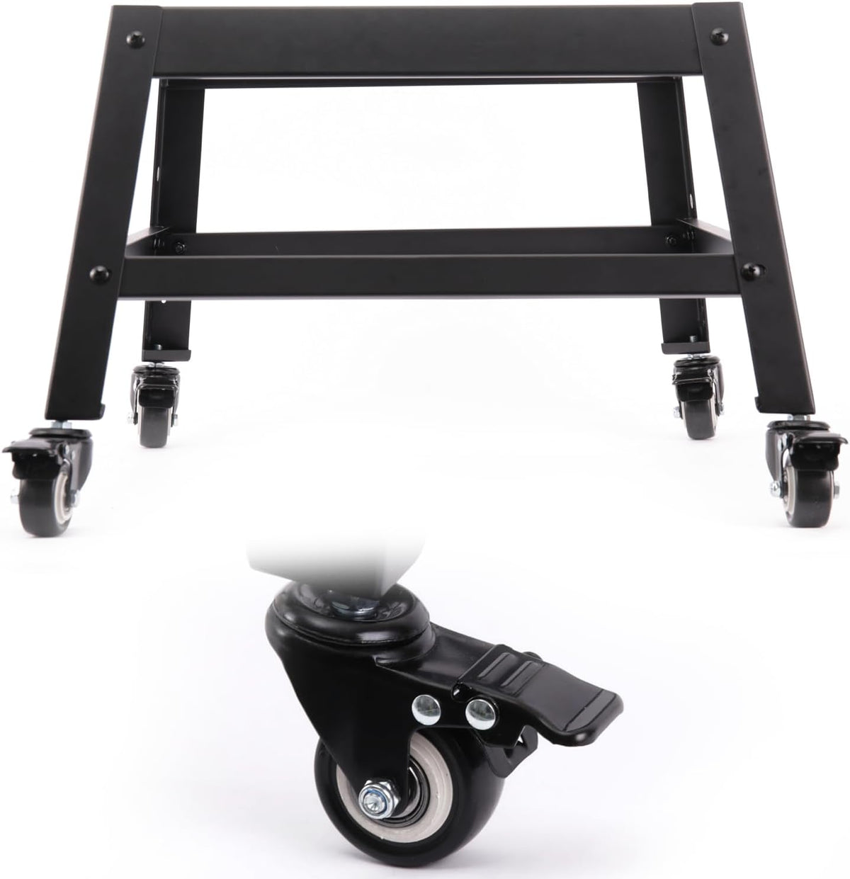 Mobile Stand for EAST OAK 30 inch Electric Smoker, Leg Extension Kit with Wheels for EAST OAK 30" Outdoor Electric Smoker, Smoker Grill Stand for Outdoor Barbecue,Black,All Steel Mobile Stand Base