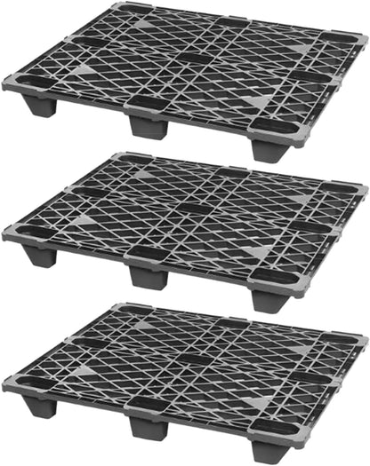 New. Plastic pallets are suitable for use in warehouses, basements, and balconies to prevent items from becoming damp.