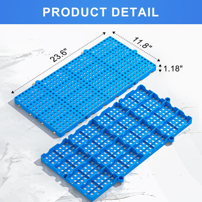 New. Plastic pallets are suitable for use in warehouses, basements, and balconies to prevent items from becoming damp.